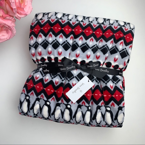 Vera Bradley Other - Vera Bradley Throw Blanket - Penguins Intarsia